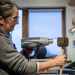 Patricia Shone in her studio 2018